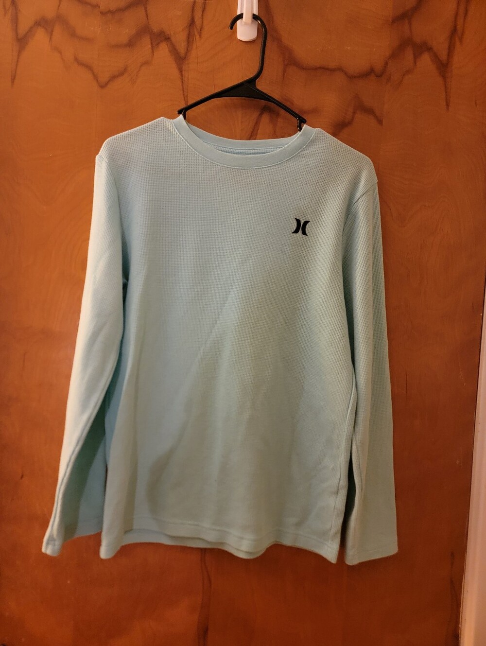 Boys 18/20 (XL) Hurley Light Green Crewneck Thermal Waffle Knit Sweater